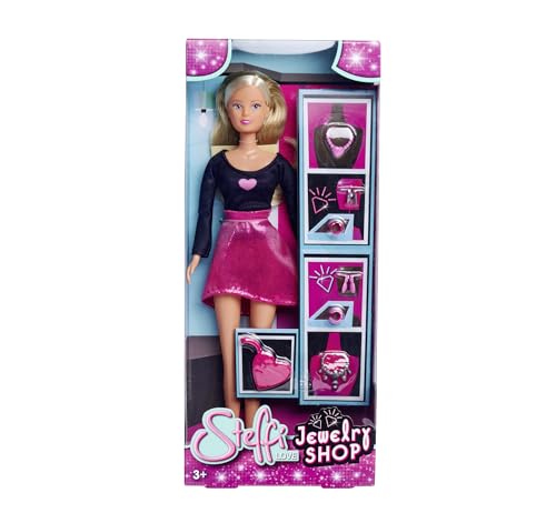 Steffi Love Jewellery Shop, Spielpuppe im Schmuckladen mit viel Auswahl an Halsketten und Ohrringen, 29cm, ab 3 Jahren Steffi Love Jewellery Shop, Spielpuppe im Schmuckladen mit viel Auswahl an Halsketten und Ohrringen, 29cm, ab 3 Jahren von Simba