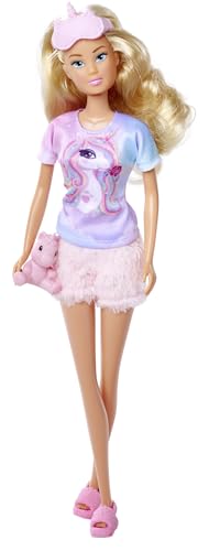 Steffi Love Pyjama, 2-Fach Sortiert, es Wird nur EIN Artikel geliefert, Spielpuppe im Einhornpyjama, mit Schlafmaske, Hausschuhen und Kuscheleinhorn, 29cm, ab 3 Jahren Steffi Love Pyjama, 2-Fach Sortiert, es Wird nur EIN Artikel geliefert, Spielpuppe im Einhornpyjama, mit Schlafmaske, Hausschuhen und Kuscheleinhorn, 29cm, ab 3 Jahren von Simba