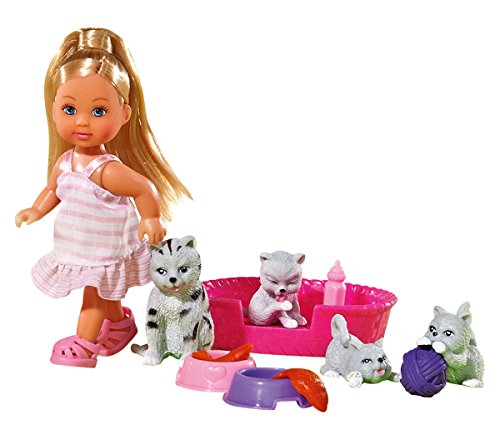 Simba 105734191 - Evi Love Animal Friends, Spielpuppe mit ihren Tierfreunden, 2-Fach Sortiert, es Wird nur EIN Artikel geliefert, 4 Tiere mit Zubehör, 8 Teile, 12cm Simba 105734191 - Evi Love Animal Friends, Spielpuppe mit ihren Tierfreunden, 2-Fach Sortiert, es Wird nur EIN Artikel geliefert, 4 Tiere mit Zubehör, 8 Teile, 12cm von Simba