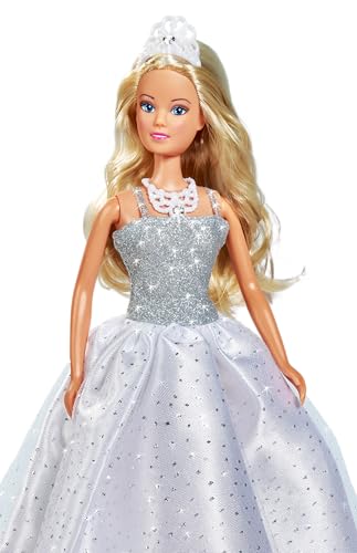 Simba 105738979 - Steffi Love Romantic Super Wedding, Spielpuppe im romantischen Hochzeitskleid mit Ring und Armkettchen fürs Mädchen, 29cm, ab 3 Jahren von Simba