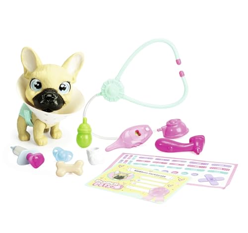 Simba 105950056 - Pamper Petz Dog Doktor, 17cm Frenchie, kann trinken, Nässfunktion, Color Change Funktion, über 10 Doktorzubehörteile, Kopf und Beine beweglich, mit Sound, ab 3 Jahren Simba 105950056 - Pamper Petz Dog Doktor, 17cm Frenchie, kann trinken, Nässfunktion, Color Change Funktion, über 10 Doktorzubehörteile, Kopf und Beine beweglich, mit Sound, ab 3 Jahren von Simba
