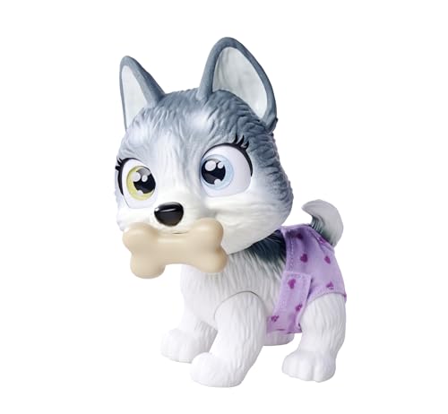 Simba 105950135 Pamper Petz Husky (ca. 15 cm) - Spielzeug-Hund mit Trink- und Nässfunktion für Kinder ab 3 Jahre - interaktives Tier-Baby mit Spiel-Zubehör und magischer Pfote Simba 105950135 Pamper Petz Husky (ca. 15 cm) - Spielzeug-Hund mit Trink- und Nässfunktion für Kinder ab 3 Jahre - interaktives Tier-Baby mit Spiel-Zubehör und magischer Pfote von Simba