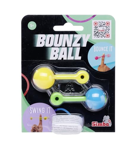 SIMBA 105952679 Bounzyball Doppelpack, 3-Fach Sortiert, es Wird nur EIN Artikel geliefert, Gummi-Trickball mit Gummischnur und Fingerschlaufe, D:2,5cm, ab 5 Jahren SIMBA 105952679 Bounzyball Doppelpack, 3-Fach Sortiert, es Wird nur EIN Artikel geliefert, Gummi-Trickball mit Gummischnur und Fingerschlaufe, D:2,5cm, ab 5 Jahren von Simba