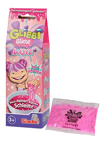 Simba 105953353 - Glibbi Glitter Slime Maker, 2-fach sortiert, es wird nur ein Artikel geliefert, Pulver verwandelt Wasser in Schleim, Glibber, in einer Schüssel anrühren, 50 g, ab 3 Jahren, 5 x 6.7 x 20.1 cm Simba 105953353 - Glibbi Glitter Slime Maker, 2-fach sortiert, es wird nur ein Artikel geliefert, Pulver verwandelt Wasser in Schleim, Glibber, in einer Schüssel anrühren, 50 g, ab 3 Jahren, 5 x 6.7 x 20.1 cm von Simba