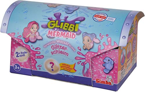 Simba 105953370 - Glibbi Mermaid Glitzerbad, Badewannenspielzeug, Pulver verwandelt Wasser in Schleim, mit Figuren zum Sammeln, Meerjungfrau, Glitter, Glitzer, 2 x 150 g, Badespaß, ab 3 Jahren Simba 105953370 - Glibbi Mermaid Glitzerbad, Badewannenspielzeug, Pulver verwandelt Wasser in Schleim, mit Figuren zum Sammeln, Meerjungfrau, Glitter, Glitzer, 2 x 150 g, Badespaß, ab 3 Jahren von Simba
