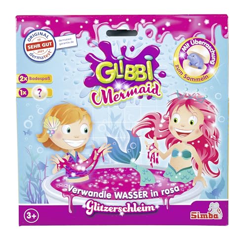Simba 105953540 - Glibbi Mermaid, Badewannenspielzeug, Pulver verwandelt Wasser in pinken Glitzerschleim, 2x150g, Badespaß, Glibber, Meerjungfrau, ab 3 Jahren Simba 105953540 - Glibbi Mermaid, Badewannenspielzeug, Pulver verwandelt Wasser in pinken Glitzerschleim, 2x150g, Badespaß, Glibber, Meerjungfrau, ab 3 Jahren von Simba