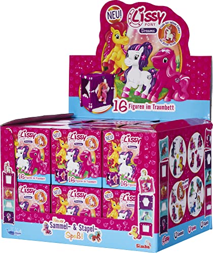 Simba 105953583 - Lissy Pony Dreams, Pferde zum Sammeln, 16-fach sortiert, es wird nur ein Artikel geliefert, mit Traumbett, Sammelfigur 5cm, ab 3 Jahren, Einzelpack, Blau Simba 105953583 - Lissy Pony Dreams, Pferde zum Sammeln, 16-fach sortiert, es wird nur ein Artikel geliefert, mit Traumbett, Sammelfigur 5cm, ab 3 Jahren, Einzelpack, Blau von Simba