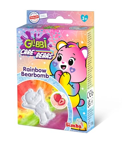 SIMBA Glibbi Care Bears Bearbomb, Glücksbärchi Badebomben, mit magischem Farbeffekt, Badewannenspielzeug, 110 Gramm, ab 3 Jahren SIMBA Glibbi Care Bears Bearbomb, Glücksbärchi Badebomben, mit magischem Farbeffekt, Badewannenspielzeug, 110 Gramm, ab 3 Jahren von Simba