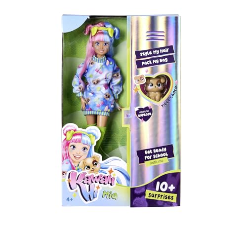 Simba 105953974 - Kawaii Hi Ankleidepuppe Mia (26 cm) - bewegliche Modepuppe zum Frisieren und Stylen, Puppe mit Langen Haaren, Hund und Zubehör, Spielzeug für Kinder ab 4 Jahre Simba 105953974 - Kawaii Hi Ankleidepuppe Mia (26 cm) - bewegliche Modepuppe zum Frisieren und Stylen, Puppe mit Langen Haaren, Hund und Zubehör, Spielzeug für Kinder ab 4 Jahre von Simba