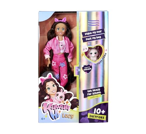 Simba 105953975 - Kawaii Hi Ankleidepuppe Lucy (26 cm) - bewegliche Modepuppe zum Frisieren und Stylen, Puppe mit Langen Haaren, Hase und Zubehör, Spielzeug für Kinder ab 4 Jahre Simba 105953975 - Kawaii Hi Ankleidepuppe Lucy (26 cm) - bewegliche Modepuppe zum Frisieren und Stylen, Puppe mit Langen Haaren, Hase und Zubehör, Spielzeug für Kinder ab 4 Jahre von Simba
