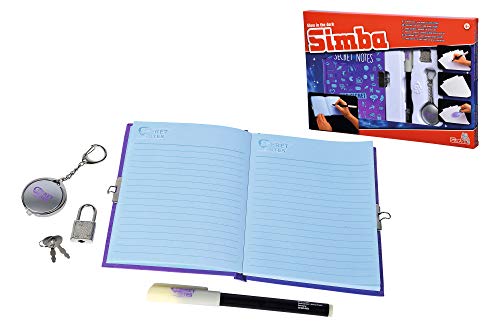 Simba 105954082 - Secret Notes, Geheimes Tagebuch, mit magischem Stift, Schrift nur mit UV-Licht sichtbar, mit Schloss, Notizen, ab 6 Jahren Simba 105954082 - Secret Notes, Geheimes Tagebuch, mit magischem Stift, Schrift nur mit UV-Licht sichtbar, mit Schloss, Notizen, ab 6 Jahren von Simba