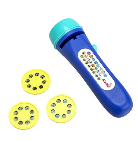 Light Projector Tiere, projiziert farbige Bilder, 3 Scheiben mit je 8 Motiven, 12cm, ab 3 Jahren Light Projector Tiere, projiziert farbige Bilder, 3 Scheiben mit je 8 Motiven, 12cm, ab 3 Jahren von Simba