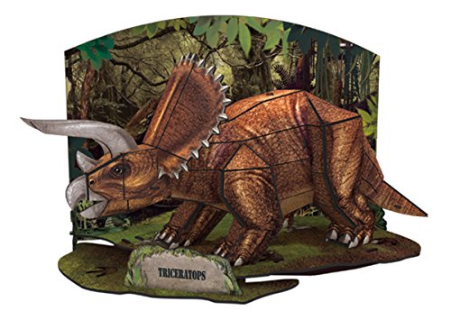 Simba 106136573 - 3D-Puzzle Triceratops, braun von Simba