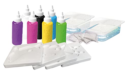 Simba 106322562 - Aqua Gelz Kreativ Set, Bastelset, 7 Flaschen Farbgel, je 30ml, 4 Formen, 4X Wasserzusatz, ab 8 Jahren Simba 106322562 - Aqua Gelz Kreativ Set, Bastelset, 7 Flaschen Farbgel, je 30ml, 4 Formen, 4X Wasserzusatz, ab 8 Jahren von Simba