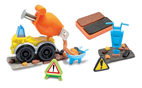 Simba 106324530 - Art und Fun Baustellen Knetset, 4x50g Knete, Betonmischer, 14 Teile, Zubehör, Kinderknete, ab 3 Jahren Simba 106324530 - Art und Fun Baustellen Knetset, 4x50g Knete, Betonmischer, 14 Teile, Zubehör, Kinderknete, ab 3 Jahren von Simba