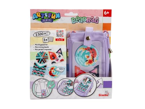 SIMBA Art und Fun Beadbag Mobile, 2500 Perlen, Steckplatte, Pinzette, 2X Bügelplatte, Bügelpapier, Tasche für Handy 9x16cm, Anleitung, ab 6 Jahre SIMBA Art und Fun Beadbag Mobile, 2500 Perlen, Steckplatte, Pinzette, 2X Bügelplatte, Bügelpapier, Tasche für Handy 9x16cm, Anleitung, ab 6 Jahre von Simba