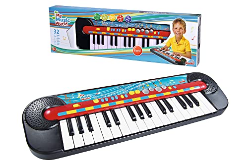 Simba 106833149 - My Music World Keyboard, 32 Tasten, 8 Demos, 6 Rhythmen, 45x13cm, ab 3 Jahre von Simba