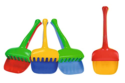 Simba 107101141 - Schaufel und Rechen-Set, 4-fach sortiert - es wird nur ein Set geliefert, Schaufel 31cm, Rechen 25cm, Sandkasten, Sandspielzeug Simba 107101141 - Schaufel und Rechen-Set, 4-fach sortiert - es wird nur ein Set geliefert, Schaufel 31cm, Rechen 25cm, Sandkasten, Sandspielzeug von Simba