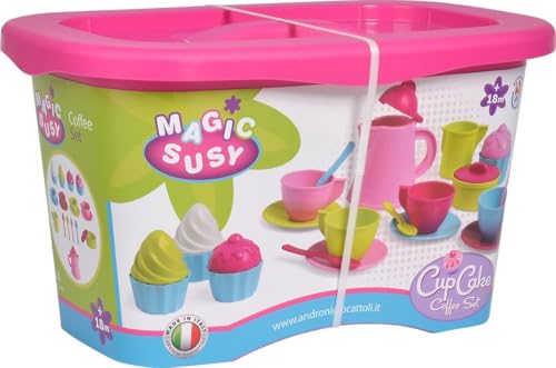 Simba 107102626 - Cupcake Service, 24 Teile, Sandspielzeug, Puppenküche, Kanne 13cm, Teetassen, Sandformen, Sandkuchen, ab 3 Jahren Simba 107102626 - Cupcake Service, 24 Teile, Sandspielzeug, Puppenküche, Kanne 13cm, Teetassen, Sandformen, Sandkuchen, ab 3 Jahren von Simba