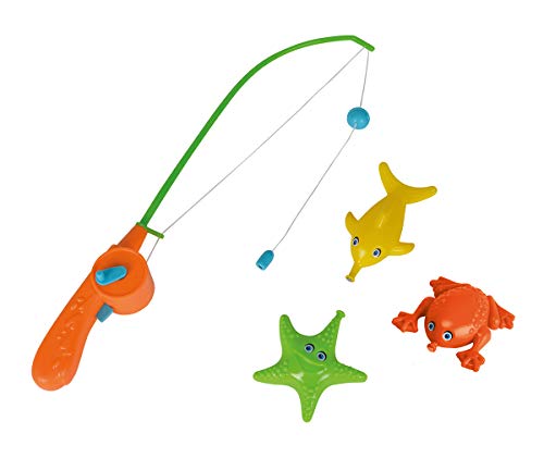 Simba 107402339 - Water Fun Magnet Angelspiel, Rute mit Automatikfunktion, 38cm, 3 Meerestiere, ab 3 Jahren von Simba
