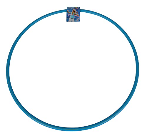 Simba 107402857 - Hula Hoop Reifen, blau oder rosa, Es wird nur ein Artikel geliefert, 80cm Durchmesser, Sportreifen, Gymnastikreifen, Fitness von Simba