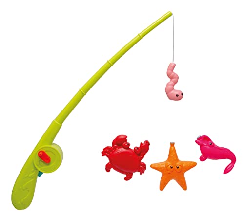 Simba 107796091 - Magnet Angelspiel, Angelrute mit Automatikfunktion, Rute 36cm, 3 Meerestiere, Badespielzeug, Kleinkindspielzeug Simba 107796091 - Magnet Angelspiel, Angelrute mit Automatikfunktion, Rute 36cm, 3 Meerestiere, Badespielzeug, Kleinkindspielzeug von Simba