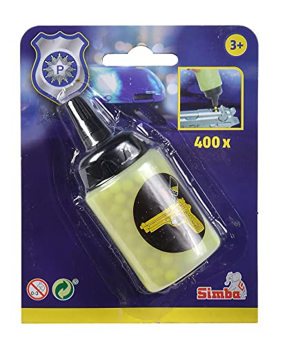 Simba 108022558 - 400 Kugeln für Kugelpistole, Munition, Nachfülldose, mit einfüllt Richter, Spielzeugwaffe Zubehör, ab 3 Jahren Simba 108022558 - 400 Kugeln für Kugelpistole, Munition, Nachfülldose, mit einfüllt Richter, Spielzeugwaffe Zubehör, ab 3 Jahren von Simba