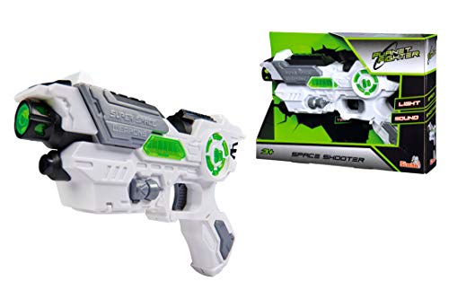 Simba 108042205 - Planet Fighter Space Shooter Laserpistole, mit Licht und Sound, 23cm, ab 3 Jahre Simba 108042205 - Planet Fighter Space Shooter Laserpistole, mit Licht und Sound, 23cm, ab 3 Jahre von Simba