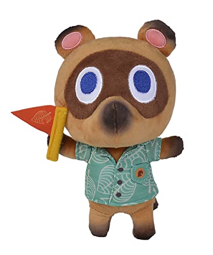 Simba 109231004 - Animal Crossing Schlepp, 25cm Plüschtier, New Horizons, Nintendo, Plüschfigur für Kinder ab den ersten Lebensmonaten von Simba