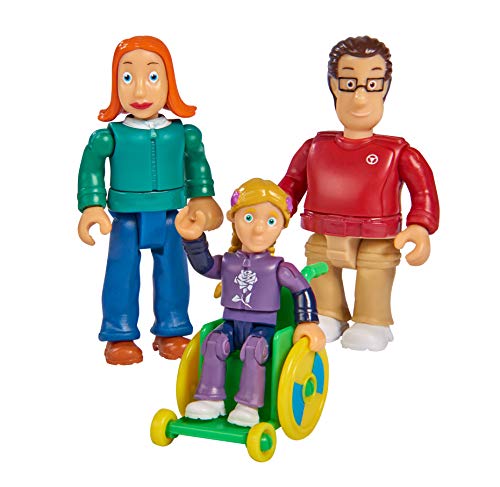 Simba 109251080 - Feuerwehrmann Sam Familie Sparks Figurenset, Lizzie, Joe und Hannah Sparks mit Rollstuhl, voll beweglich, 7,5cm, ab 3 Jahre Simba 109251080 - Feuerwehrmann Sam Familie Sparks Figurenset, Lizzie, Joe und Hannah Sparks mit Rollstuhl, voll beweglich, 7,5cm, ab 3 Jahre von Simba