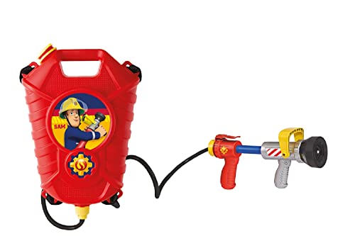 Simba - Feuerwehrmann Sam – Wasserpistole Nachfüllpackung – 23 cm – Feuerstarter – verstellbare Träger – 109252293002 von Simba