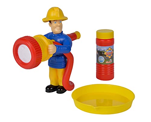 Simba 109252439 - Feuerwehrmann Sam Seifenblasen Sam Figur, 2-in-1 Funktion für Seifenblasen und Schaum, 55ml Lauge Simba 109252439 - Feuerwehrmann Sam Seifenblasen Sam Figur, 2-in-1 Funktion für Seifenblasen und Schaum, 55ml Lauge von Simba