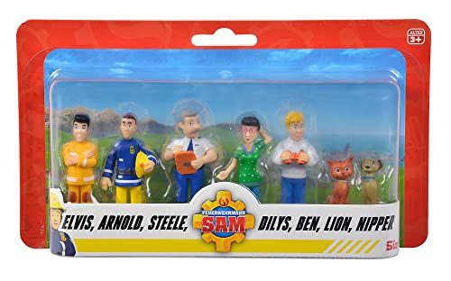 Simba 109252538 - Feuerwehrmann Sam Figuren Set, 6 Stück, 2-fach sortiert, es wird nur eine Version geliefert, 5-7cm Spielfiguren, ab 3 Jahre Simba 109252538 - Feuerwehrmann Sam Figuren Set, 6 Stück, 2-fach sortiert, es wird nur eine Version geliefert, 5-7cm Spielfiguren, ab 3 Jahre von Simba