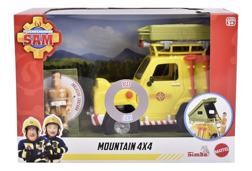SIMBA Feuerwehrmann Sam Geländewagen mit Dachzelt, Dachzelt zum Ausklappen, Sam Figur, Licht, Seilwinde, Zubehör, 16cm, ab 3 Jahren SIMBA Feuerwehrmann Sam Geländewagen mit Dachzelt, Dachzelt zum Ausklappen, Sam Figur, Licht, Seilwinde, Zubehör, 16cm, ab 3 Jahren von Simba