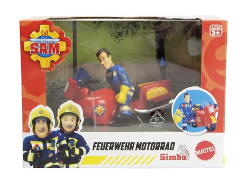 Simba 109252654 - Feuerwehrmann Sam Feuerwehr Motorrad mit Figur und Zubehör, 10,5cm, ab 3 Jahren Simba 109252654 - Feuerwehrmann Sam Feuerwehr Motorrad mit Figur und Zubehör, 10,5cm, ab 3 Jahren von Simba