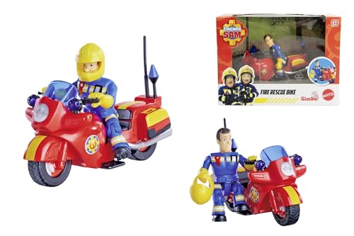 Simba 109252654038 - Feuerwehrmann Sam Feuerwehrmotor mit Abbildung - Feuerwehrmann Sam Feuerwehrmotor Motorrad Einschließlich Abbildung und Zubehör, 10,5 cm, Ab 3 Jahren Simba 109252654038 - Feuerwehrmann Sam Feuerwehrmotor mit Abbildung - Feuerwehrmann Sam Feuerwehrmotor Motorrad Einschließlich Abbildung und Zubehör, 10,5 cm, Ab 3 Jahren von Simba