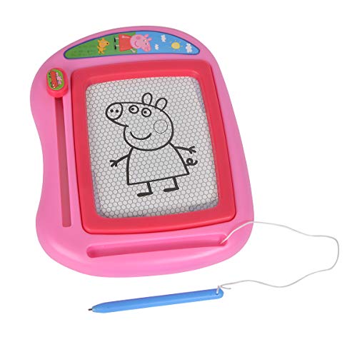 Simba 109262388 - Peppa Pig Magnet Maltafel, 16x13cm, ab 3 Jahren, Pink von Simba