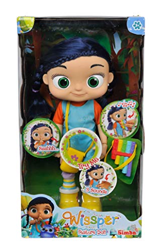 Simba 109358495 Wissper 109358495-Wissper Funktionspuppe, 34 cm, bunt Simba 109358495 Wissper 109358495-Wissper Funktionspuppe, 34 cm, bunt von Simba