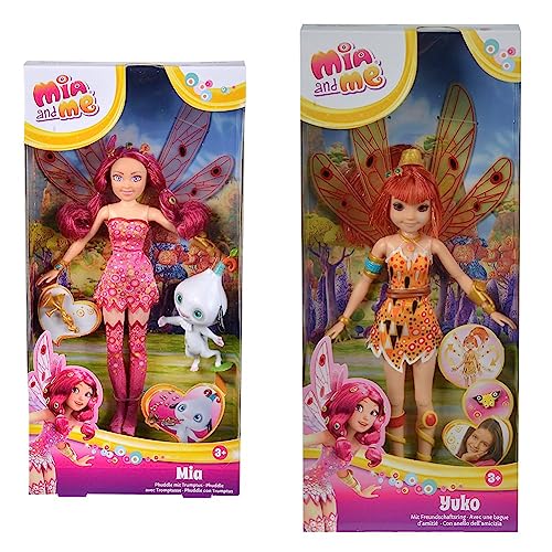 Simba 109483042 - Mia and Me 23cm Ankleidepuppe, Phuddle mit Trumptus & 109480090 - Mia and Me Puppe Yuko mit Glasaugen, Elfe mit beweglichen Flügeln und Beinen Simba 109483042 - Mia and Me 23cm Ankleidepuppe, Phuddle mit Trumptus & 109480090 - Mia and Me Puppe Yuko mit Glasaugen, Elfe mit beweglichen Flügeln und Beinen von Simba