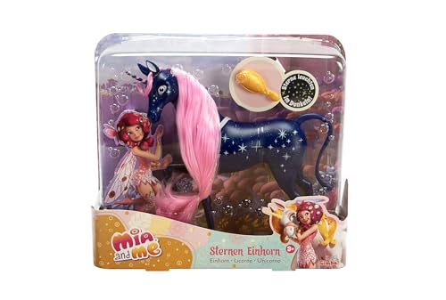 Simba 109483043 - Mia and Me 25cm Sternen Einhorn, Unicorn, Spielpferd mit Sternen am Körper, die im Dunkeln leuchten und Einer Bürste zum Frisieren der Haare, ab 3 Jahren Simba 109483043 - Mia and Me 25cm Sternen Einhorn, Unicorn, Spielpferd mit Sternen am Körper, die im Dunkeln leuchten und Einer Bürste zum Frisieren der Haare, ab 3 Jahren von Simba