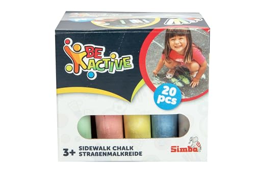 Simba 20 Straßenmalkreiden, 5 Farben: Blau, Gelb, Rot, Grün, Weiß, 2,5x10,5cm, ab 3 Jahren Simba 20 Straßenmalkreiden, 5 Farben: Blau, Gelb, Rot, Grün, Weiß, 2,5x10,5cm, ab 3 Jahren von Simba