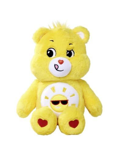 Simba 6305878002 - Glücksbärchi, Sonnenscheinbärchi, 35cm, Care Bears Plüschfigur, gelb von Simba