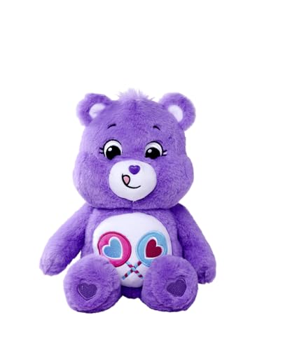 Simba 6305878005 - Glücksbärchi, Teile Gern Bärchi, 35cm, Care Bears Plüschfigur, lila von Simba