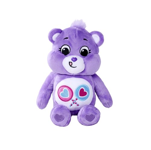 Simba 6305878019 - Glücksbärchi, Teile Gern Bärchi, 23cm, Care Bears Plüschfigur, lila von Simba