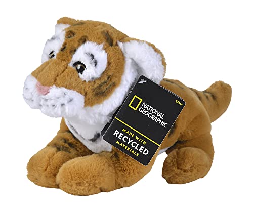 Simba 6315870104 - Disney National Geographic Bengal-Tiger, 25cm Plüschtier, für Kinder ab den ersten Lebensmonaten geeignet von Simba