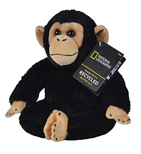 Simba 6315870106 - Disney National Geographic Schimpanse, 25cm Plüschtier, für Kinder ab den ersten Lebensmonaten geeignet von Simba