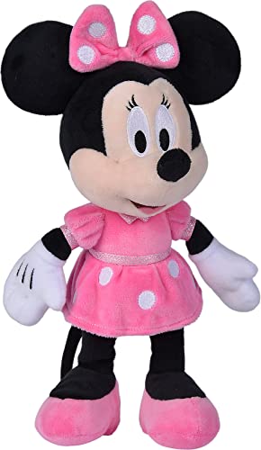 Simba 6315870227 - Disney Minnie Mouse, 25cm Plüschtier Im Pinken Kleid, Kuscheltier, Micky Maus, Ab Den Ersten Lebensmonaten von Simba