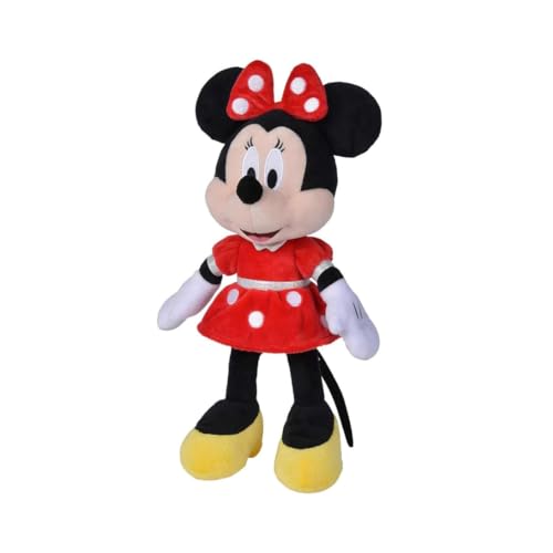 Simba 6315870229 - Disney Minnie Mouse, 35cm Plüschtier im roten Kleid, Kuscheltier, Micky Maus, ab den ersten Lebensmonaten von Simba