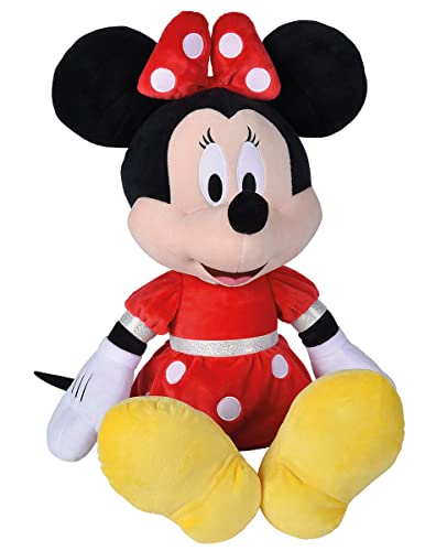 Simba 6315870232PRO - Disney Minnie Mouse, 60cm Plüschtier im roten Kleid, Kuscheltier, Micky Maus, ab den ersten Lebensmonaten von Simba
