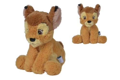 Simba 6315870298 - Disney Super Soft Bambi, 25cm Plüschtier, ab den ersten Lebensmonaten geeignet, Kuscheltier von Simba